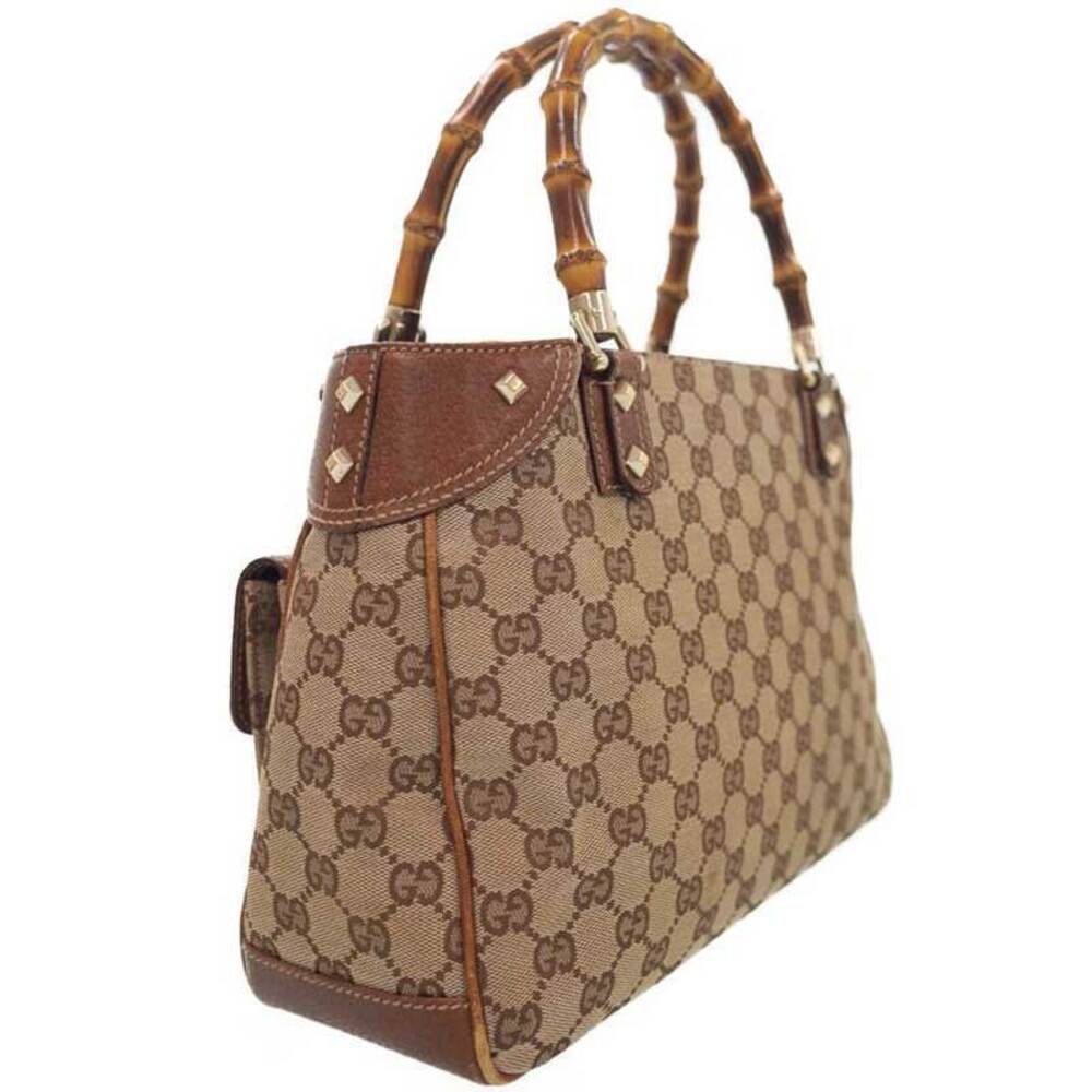 Gucci Bag Leather Shoulder Bamboo Handbag Top Handle